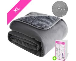 QUINOR® Love blanket XL - 100% waterdicht Beschermdeken voor Intieme Momenten - Luxe waterdicht deken - 150x200 CM - Zachte stof - Inclusief E-Book - Matras bescherming - seks - date night - wasmachine bestendig
