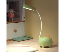 QUOVO® Bureaulamp Kinderkamer - Bureaulamp Roze - Tafellamp Kinderkamer - Groen - 39cm x 13cm x 8cm