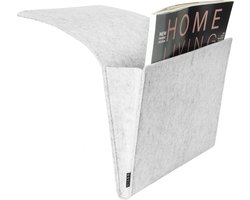 QUVIO Bed en bank organizer / Vilten opbergvak voor bed en bank - Grijs