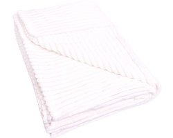 QUVIO Beige plaid – Grote deken polyester – Polyester deken – Dekentje bank – Denken voor bank – 200x230cm – Beige
