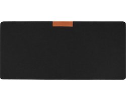 QUVIO Bureau onderlegger - Bureau organizer - Bureau accessoires - Vilt - 70 x 33 (lxb) cm - Zwart