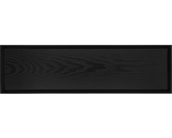 QUVIO Dienblad - Serveerplank - Borrelplank - Houten lade - Rechthoekig - Kaarsenplateau - Langwerpig - Decoratief - Zwart - Hout - Houtnerf - 19 x 66 x 3 cm