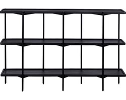 QUVIO Dressoir Luce - FSC® mangohout - 150 cm - Zwart