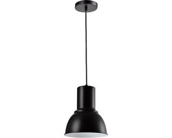 QUVIO Industriële hanglamp - Metaal - Diameter 23 cm - Zwart