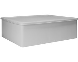 QUVIO Kast organizer kunststof / Opbergdoos met vakjes / Opbergbox met vakjes / Opbergdoos / Opbergbox - Grijs