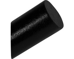 QUVIO Kledinghanger / Kapstok / Kledinghangers / Kledinghangers hout / Kapstok / Wandkapstok / Kapstok haken / Kapstokken / Wandhaakje - Hout - Zwart