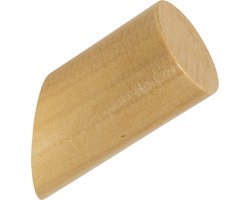 QUVIO Kledinghanger - Ophanghaak - Kleding haak - Kapstok - Kapstok haakje - Wandkapstok - Kapstok haken - Kapstokken - Wandhaakje - Haakje voor in de badkamer, hal of keuken - Hout - Lichtbruin