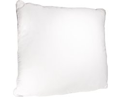 QUVIO Kussen gevuld 50 x 50cm / Hoofdkussen / Binnenkussen / Kussen slaapkamer / Kussen woonkamer / Vierkant binnenkussen- Wit
