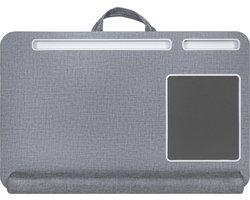 QUVIO Laptop schoottafel met muismat / Schootkussen / Laptray /  Laptopkussen / Laptopstandaard / Laptop standaard / Laptop tafel / Laptoptafel - Grijs