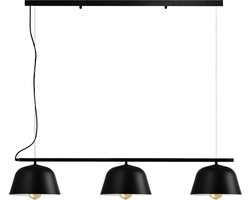 QUVIO Moderne hanglamp - 3 lichtpunten aan stalen frame - 25 x 125 x 18,5 cm (lxbxh)