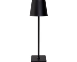 QUVIO Tafellamp – Tafel lamp – Tafel verlichting – Oplaadbaar – Draadloos – Oplaadbare tafellamp – Tafellamp oplaadbaar – Draadloze tafellamp – Tafellamp draadloos – Tafellamp zwart – Zwarte tafellamp – Verlichting – Sfeerverlichting