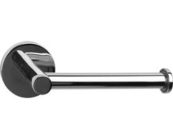 QUVIO Toiletrolhouder - Toiletrolhouder RVS - Toiletrolhouder - Toiletaccessoires - Wc Rol houder - Wc Rolhouder voor de badkamer of toilet - RVS - 6 x 16 x 8 cm - Zilver