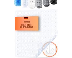 Quvo® Badmat antislip voor in bad - Douchemat antislip voor douche - Badmat antislip - transparant - 53cm x 53cm x 1cm