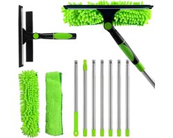 Quvo® Ramenwasser Telescopisch - Ramenwasser - Ruitenreiniger - Groen-45cm x 17cm x 10cm