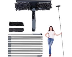 Quvo® Ramenwasser Telescopisch - Ramenwasser - Ruitenreiniger - Zwart- 45cm x 16cm x 10cm