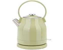 Quvo® Waterkoker Retro - Vintage Waterkoker - Elektrische Waterkoker - 1.5 Liter Inhoud - Groen - 24cm x 18cm x 28cm