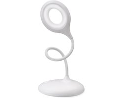 Qware Office - Flexible Desk Light - Led lamp - Toronto 39 cm - Bureaulamp - Wit - Dimbaar