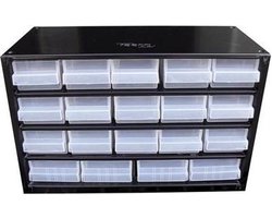 Raaco - Metalen ladekast - 19 laden - Incl. 10 tussenschotten