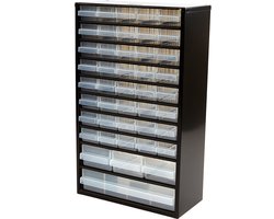 Raaco Metalen ladekast - 44 lades - Incl. 10 tussenschotten - 150 x 510 x 306 mm - 131322