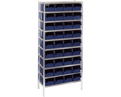 Raaco Rekkensysteem 7-1600 met bakken - blauw