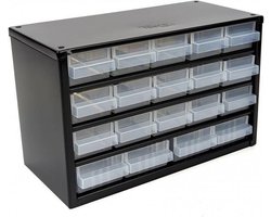 Raaco Stalen ladekast met 19 Lades - 30,6 x 15 x 19,5 cm