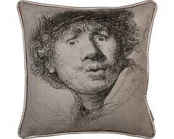Raaf sierkussen-hoes Rembrandt 40x40cm