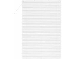 Raamblind met gordijnen - Venetiaanse jaloezieën Luxaflex - Privacy en lichtcontrole - Matte afwerking - 140 x 220 cm - Wit