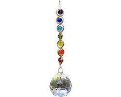 Raamdecoratie Kristal - Lichtvanger Hanger - Sfeer Creëren - Regenboog Effect - 34.5 cm - Multicolor