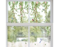 Raamfolie - Raamstickers - Decoratiefolie - Muurstickers - Statische raamfolie - Dubbelzijdige stickers - Verwijderbare muursticker - Woondecoratie - Lentedecoratie - voor woonkamer, slaapkamer, badkamer, keuken - 30*60 cm