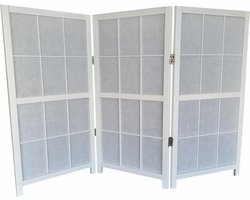 Raamscherm Japans Kamerscherm Shoji laag model Wit