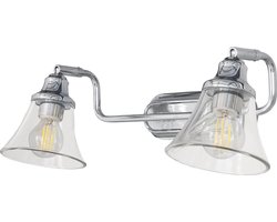 Rabalux - Wandlamp - E14 - IP44 badkamer wandlamp - Zilver