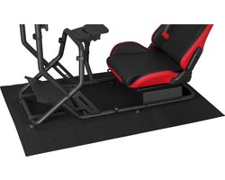 Race cockpit mat anti slip vloerbescherming - race cockpit vloermat - sim racing vloermat - racestuur standaard vloermat wheel stand - XXL formaat 170 cm x 65 cm