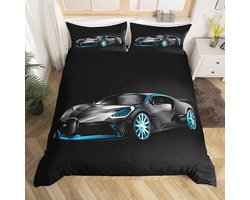 Racing Auto Beddengoed Set voor Jongens en Tieners - Sport Thema Dekbed Cover, Luxe Single Size 3 Stks