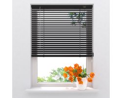 Radeco® Aluminium Jaloezie Easy - 25 mm - Black - 90 x 175 cm