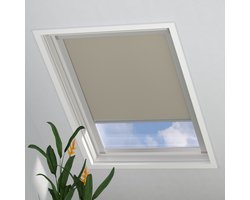 Radeco® Dakraam Rolgordijn Verduisterend - Trend - Taupe - voor VELUX: MK04