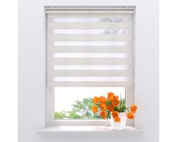 Radeco® Duo rolgordijn - Pure Mini - Lichtdoorlatend - Linnen - 110 x 150 cm - rolgordijn zonder boren