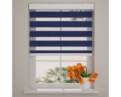 Radeco® Duo Rolgordijn - Splendid - Lichtdoorlatend - Blauw - 160 x 175 cm