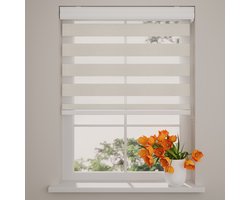 Radeco® Duo Rolgordijn - Splendid - Lichtdoorlatend - Linnen - 90 x 175 cm