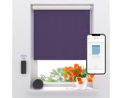 Radeco® Elektrisch Rolgordijn Verduisterend - Easy - Purple - 210 x 190 cm - CMD-02-P