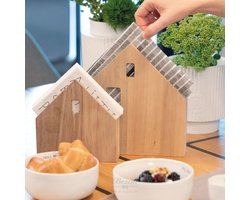 Räder -  Napkin House large acaciahout (servetmaat 33x33cm)