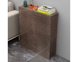 Radiatorbekleding, Hout Trellised Grill Moderne Verwarming Home Meubels Kabinet Plank, Bovenste Radiatorafdekking Badkamer Ventilatierooster(40 * 60 * 15cm/16 * 24 * 6in)