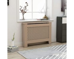 Radiatorombouw MDF met Roosterpatroon 112x19x81 cm
