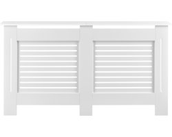 Radiatoromkasting radiatorombouw MDF wit 152x19x82 cm