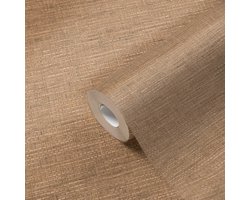 RAFFIA STIJL BEHANG | Vlechtwerk - bruin beige - A.S. Création Desert Lodge