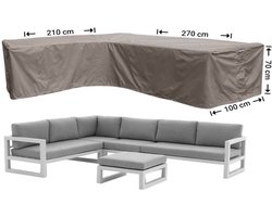 Raffles Covers beschermhoes loungeset / hoekbank (L-vorm) - 270 x 210 H: 70 cm - RHS270210left - Hoes voor hoekbank met ongelijke zijden - Lange zijde links (vanaf zitpositie)