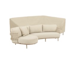 Raffles Covers beschermhoes loungeset / hoekbank (L-vorm) - 320 x 155 H: 86 cm - RC-Sardinia - Waterdicht - Ademend - UV-bestendig - Elastisch rijgkoord - Beschermhoes tuinmeubelen