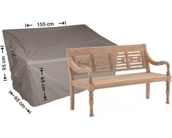 Raffles Covers Beschermhoes tuinbank - 155 x 65 H: 95 cm - RTGB155 - Waterdicht - Ademend - UV-bestendig - Elastisch rijgkoord - Beschermhoes tuinmeubelen