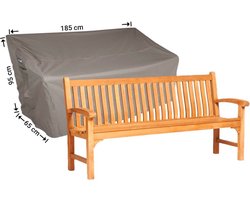 Raffles Covers Beschermhoes tuinbank - 185 x 65 H: 95 cm - RTGB185 - Waterdicht - Ademend - UV-bestendig - Elastisch rijgkoord - Beschermhoes tuinmeubelen