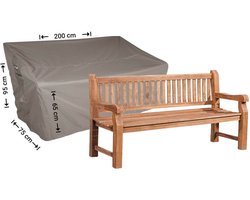 Raffles Covers Beschermhoes tuinbank - 200 x 75 H: 95 cm - RTGB200 - Waterdicht - Ademend - UV-bestendig - Elastisch rijgkoord - Beschermhoes tuinmeubelen