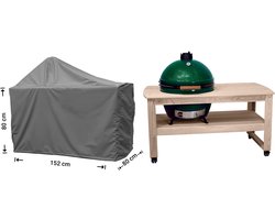 Raffles Covers Big Green Egg / Kamado hoes - 152 x 80 H: 140 cm - D-RBGE152 - Waterdicht - Ademend - UV-bestendig - Elastisch rijgkoord - Big Green Egg / Kamado Accessoires - Hoes voor BBQ + Tafel